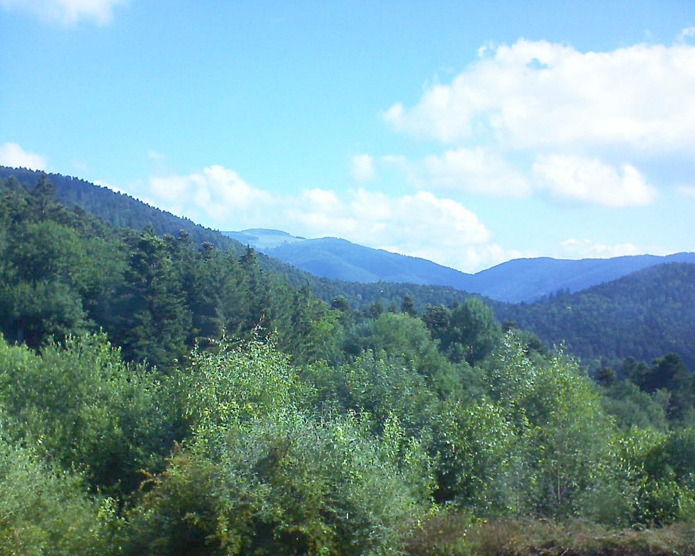 Le petit ballon vu depuis le Domaine Langmatt à Murbach le 23.06.2018 à 09:30 Le petit ballon (Alsace, Vosges) le 23.06.2018 à 09:30