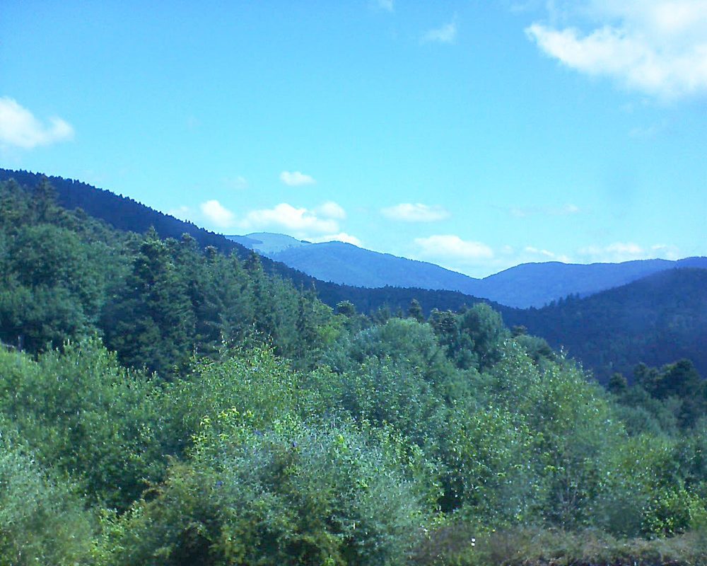 Le petit ballon vu depuis le Domaine Langmatt à Murbach le 23.06.2018 à 11:00 Le petit ballon (Alsace, Vosges) le 23.06.2018 à 11:00