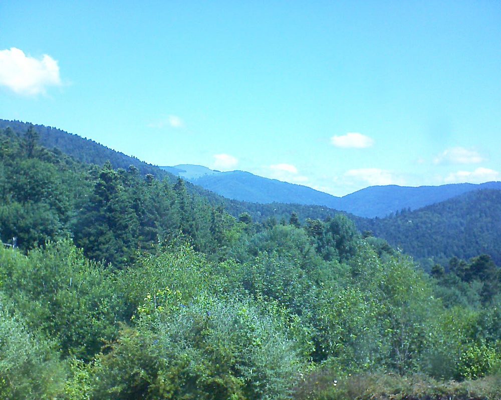 Le petit ballon vu depuis le Domaine Langmatt à Murbach le 23.06.2018 à 11:30 Le petit ballon (Alsace, Vosges) le 23.06.2018 à 11:30