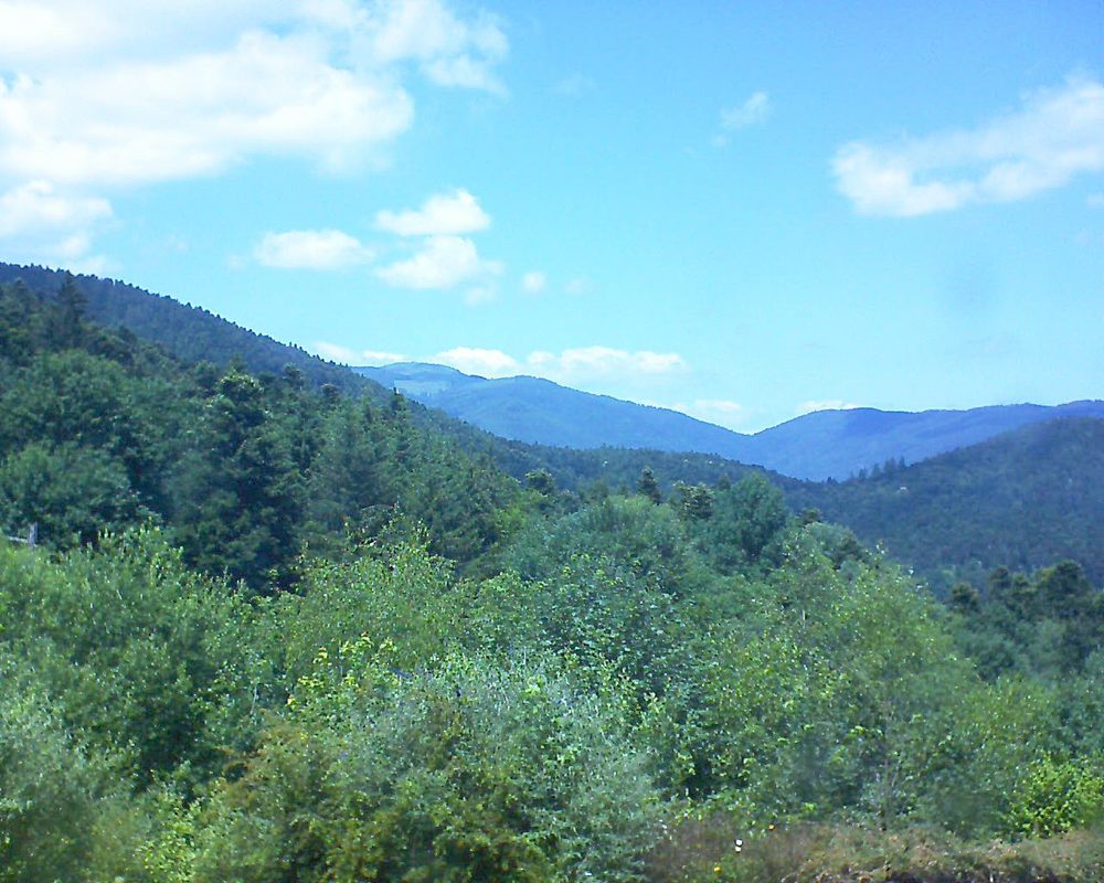 Le petit ballon vu depuis le Domaine Langmatt à Murbach le 23.06.2018 à 14:00 Le petit ballon (Alsace, Vosges) le 23.06.2018 à 14:00
