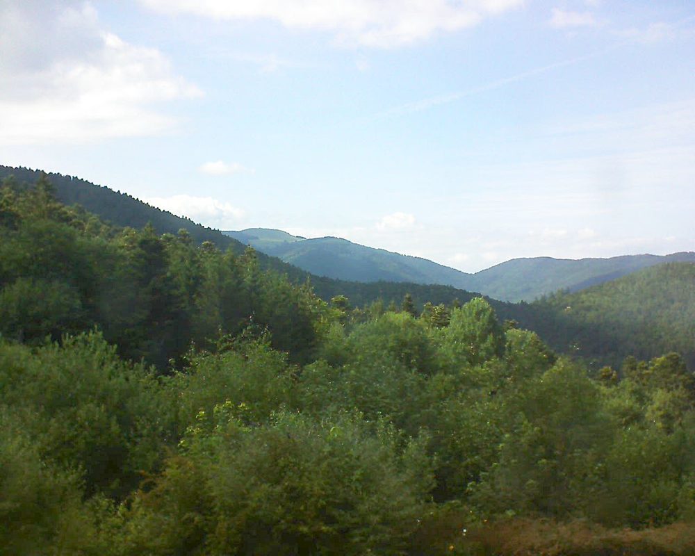 Le petit ballon vu depuis le Domaine Langmatt à Murbach le 23.06.2018 à 17:15 Le petit ballon (Alsace, Vosges) le 23.06.2018 à 17:15
