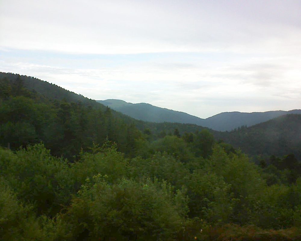 Le petit ballon vu depuis le Domaine Langmatt à Murbach le 24.06.2018 à 07:00 Le petit ballon (Alsace, Vosges) le 24.06.2018 à 07:00
