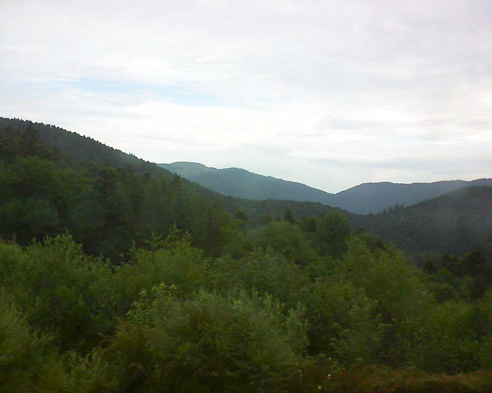 Le petit ballon vu depuis le Domaine Langmatt à Murbach le 24.06.2018 à 07:15 Le petit ballon (Alsace, Vosges) le 24.06.2018 à 07:15