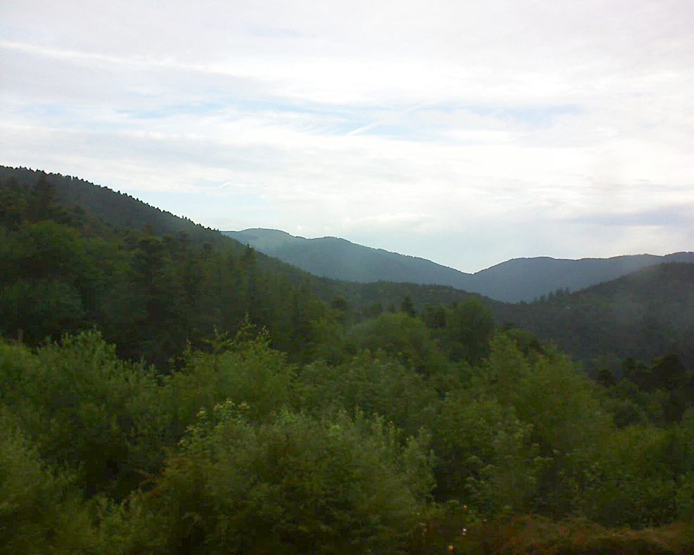 Le petit ballon vu depuis le Domaine Langmatt à Murbach le 24.06.2018 à 07:30 Le petit ballon (Alsace, Vosges) le 24.06.2018 à 07:30