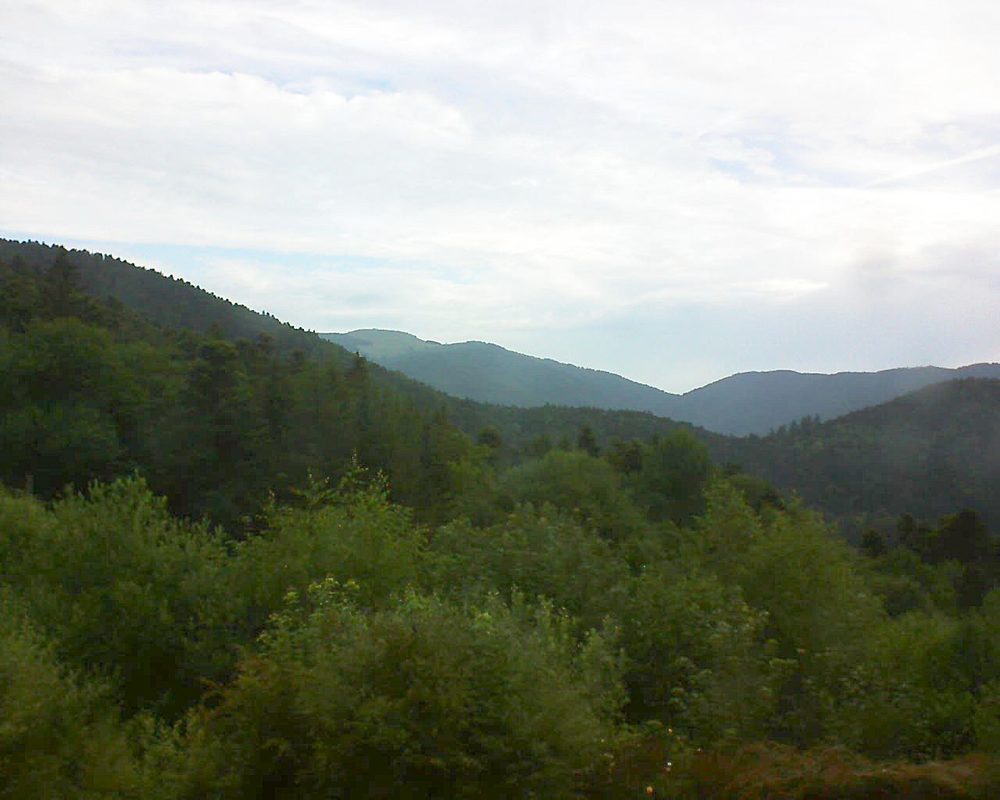 Le petit ballon vu depuis le Domaine Langmatt à Murbach le 24.06.2018 à 07:45 Le petit ballon (Alsace, Vosges) le 24.06.2018 à 07:45