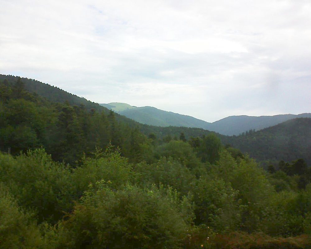 Le petit ballon vu depuis le Domaine Langmatt à Murbach le 24.06.2018 à 08:00 Le petit ballon (Alsace, Vosges) le 24.06.2018 à 08:00