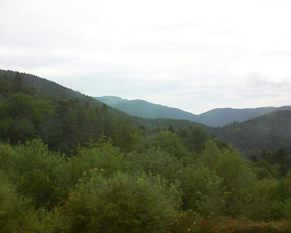 Le petit ballon vu depuis le Domaine Langmatt à Murbach le 24.06.2018 à 08:30 Le petit ballon (Alsace, Vosges) le 24.06.2018 à 08:30
