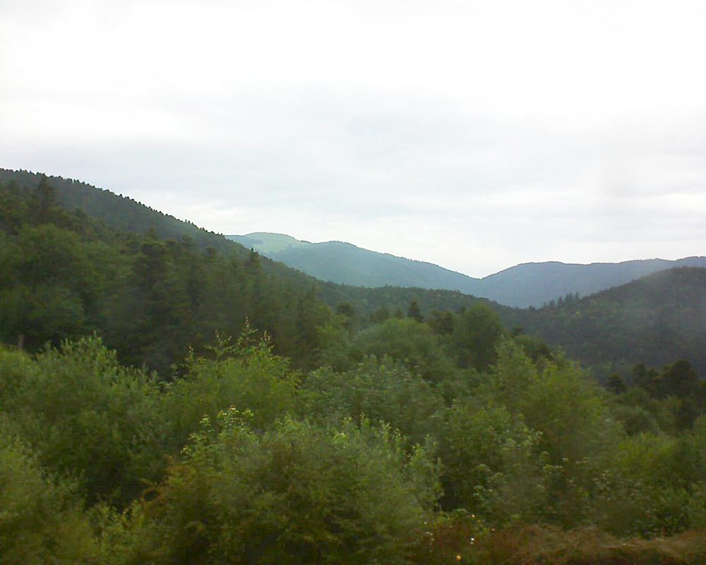 Le petit ballon vu depuis le Domaine Langmatt à Murbach le 24.06.2018 à 08:45 Le petit ballon (Alsace, Vosges) le 24.06.2018 à 08:45
