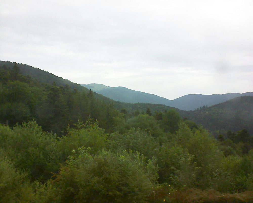Le petit ballon vu depuis le Domaine Langmatt à Murbach le 24.06.2018 à 09:00 Le petit ballon (Alsace, Vosges) le 24.06.2018 à 09:00