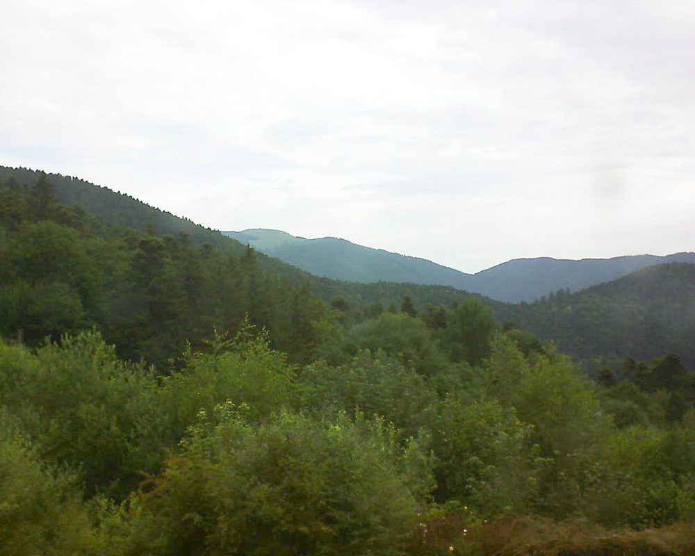 Le petit ballon vu depuis le Domaine Langmatt à Murbach le 24.06.2018 à 09:15 Le petit ballon (Alsace, Vosges) le 24.06.2018 à 09:15