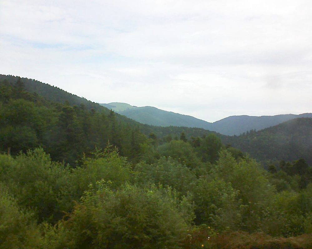 Le petit ballon vu depuis le Domaine Langmatt à Murbach le 24.06.2018 à 09:30 Le petit ballon (Alsace, Vosges) le 24.06.2018 à 09:30