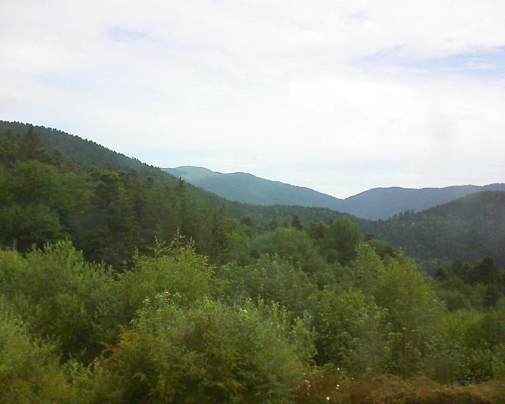 Le petit ballon vu depuis le Domaine Langmatt à Murbach le 24.06.2018 à 09:45 Le petit ballon (Alsace, Vosges) le 24.06.2018 à 09:45