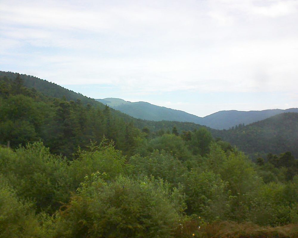 Le petit ballon vu depuis le Domaine Langmatt à Murbach le 24.06.2018 à 10:00 Le petit ballon (Alsace, Vosges) le 24.06.2018 à 10:00