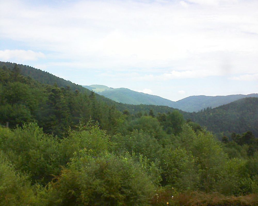 Le petit ballon vu depuis le Domaine Langmatt à Murbach le 24.06.2018 à 10:30 Le petit ballon (Alsace, Vosges) le 24.06.2018 à 10:30