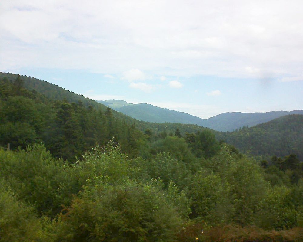 Le petit ballon vu depuis le Domaine Langmatt à Murbach le 24.06.2018 à 11:15 Le petit ballon (Alsace, Vosges) le 24.06.2018 à 11:15