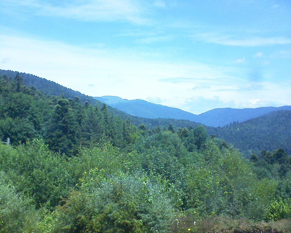 Le petit ballon vu depuis le Domaine Langmatt à Murbach le 24.06.2018 à 12:30 Le petit ballon (Alsace, Vosges) le 24.06.2018 à 12:30