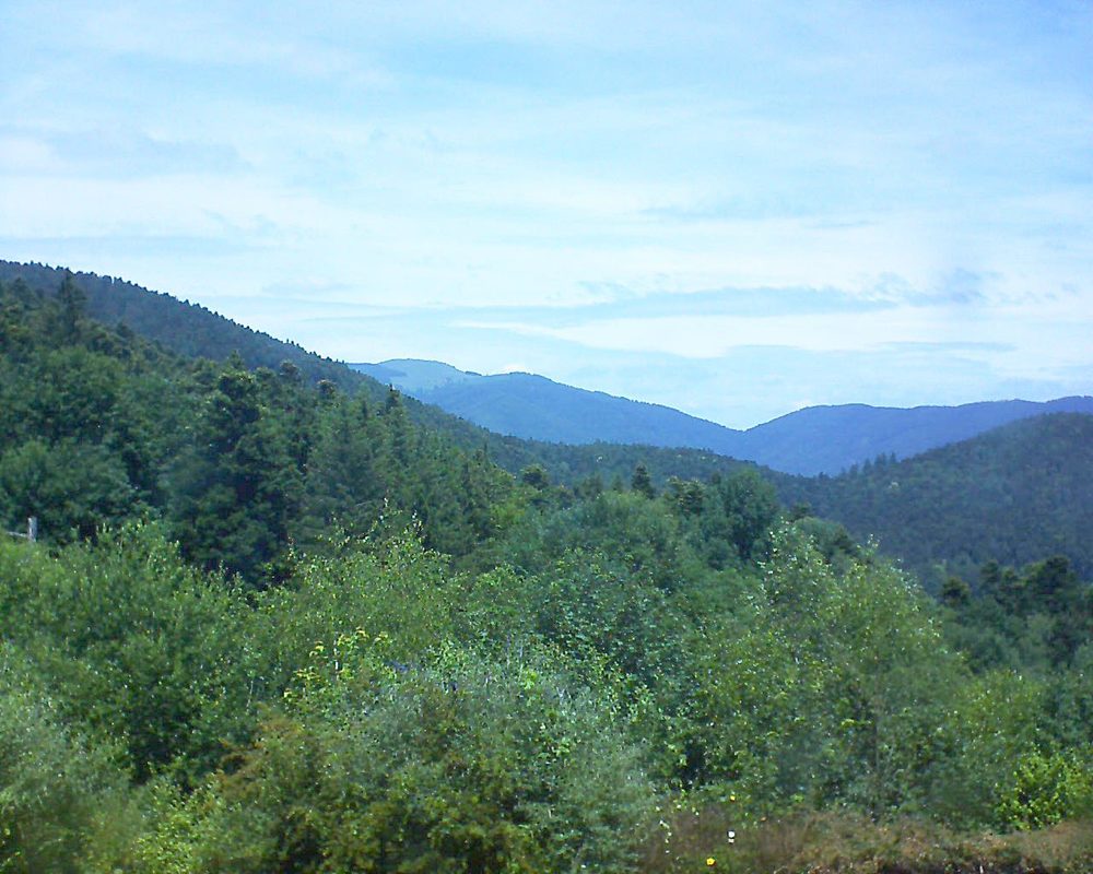 Le petit ballon vu depuis le Domaine Langmatt à Murbach le 24.06.2018 à 13:15 Le petit ballon (Alsace, Vosges) le 24.06.2018 à 13:15