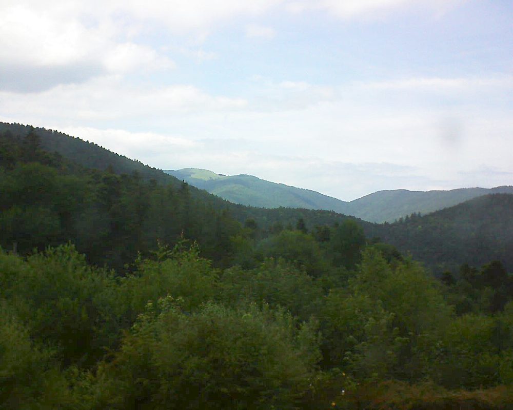 Le petit ballon vu depuis le Domaine Langmatt à Murbach le 24.06.2018 à 16:00 Le petit ballon (Alsace, Vosges) le 24.06.2018 à 16:00