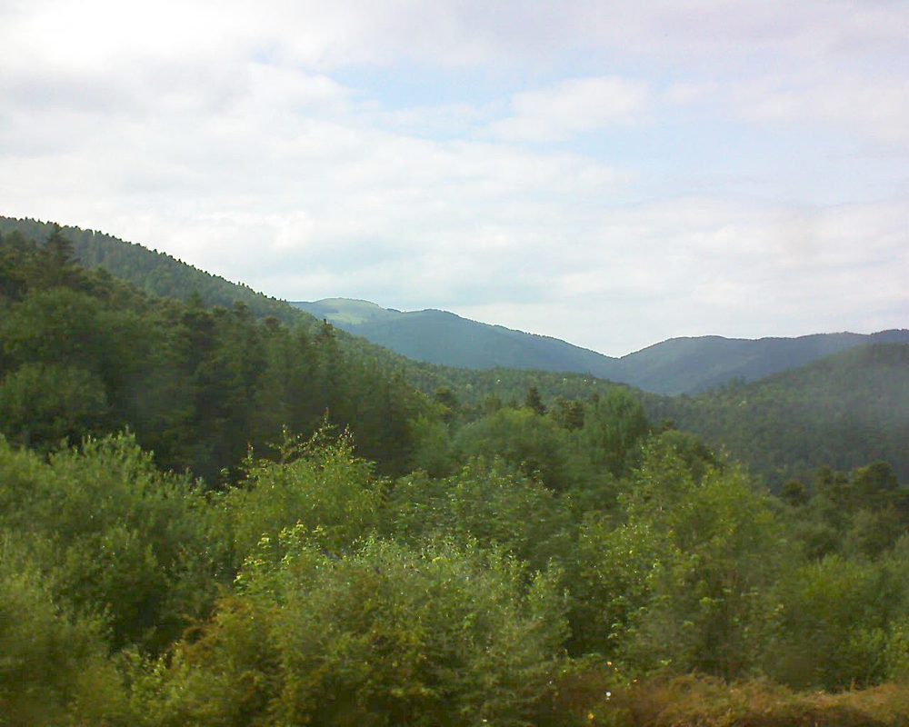 Le petit ballon vu depuis le Domaine Langmatt à Murbach le 24.06.2018 à 17:00 Le petit ballon (Alsace, Vosges) le 24.06.2018 à 17:00