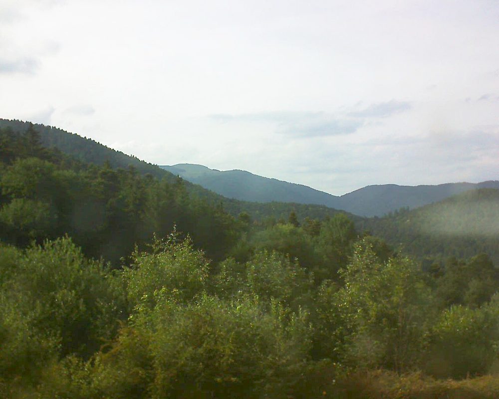 Le petit ballon vu depuis le Domaine Langmatt à Murbach le 24.06.2018 à 18:15 Le petit ballon (Alsace, Vosges) le 24.06.2018 à 18:15