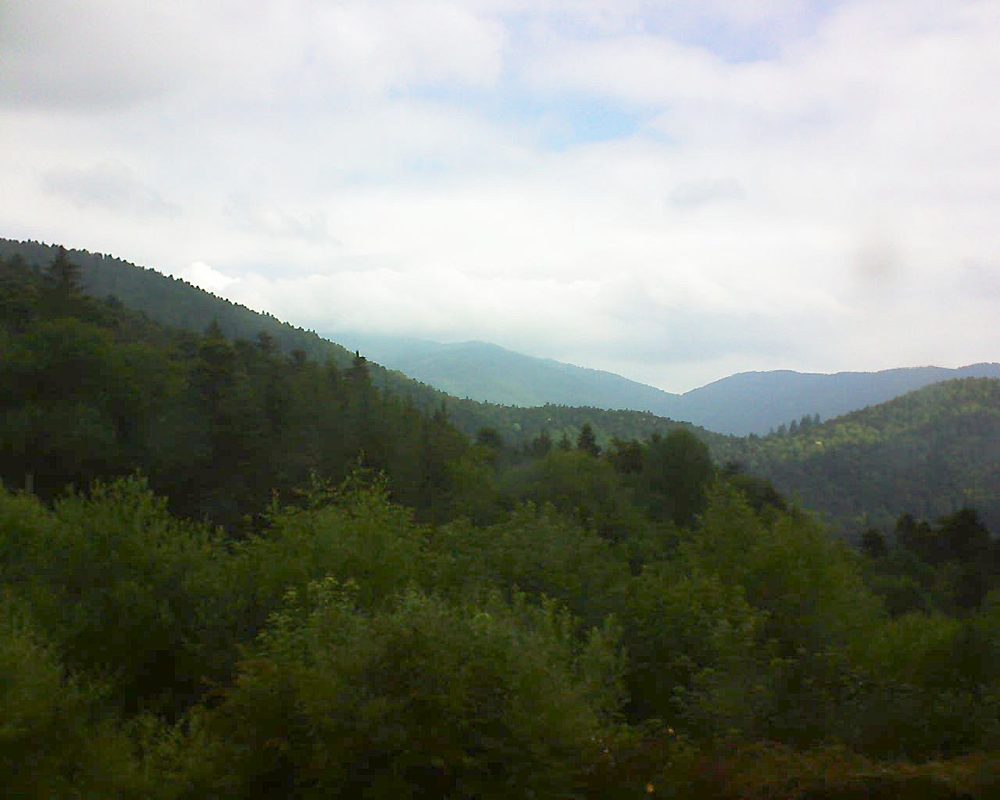 Le petit ballon vu depuis le Domaine Langmatt à Murbach le 25.06.2018 à 10:00 Le petit ballon (Alsace, Vosges) le 25.06.2018 à 10:00