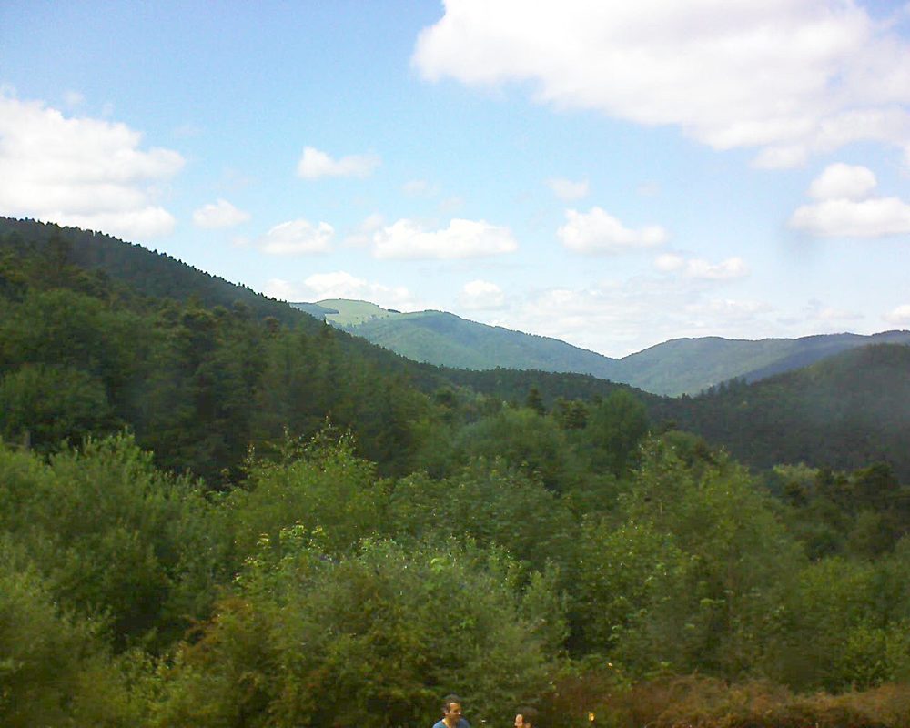 Le petit ballon vu depuis le Domaine Langmatt à Murbach le 25.06.2018 à 15:30 Le petit ballon (Alsace, Vosges) le 25.06.2018 à 15:30
