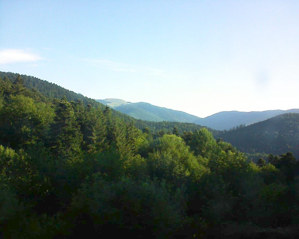 Le petit ballon vu depuis le Domaine Langmatt à Murbach le 26.06.2018 à 07:30 Le petit ballon (Alsace, Vosges) le 26.06.2018 à 07:30