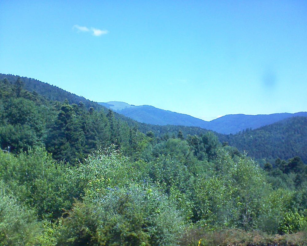 Le petit ballon vu depuis le Domaine Langmatt à Murbach le 26.06.2018 à 11:30 Le petit ballon (Alsace, Vosges) le 26.06.2018 à 11:30