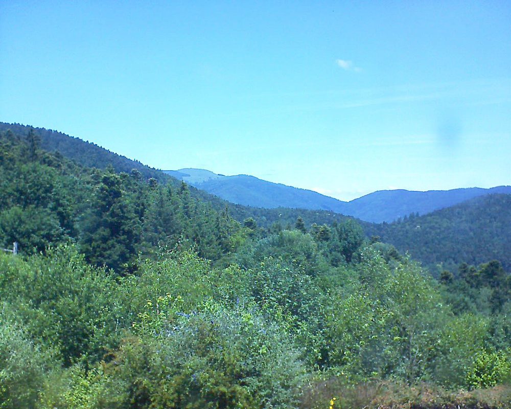 Le petit ballon vu depuis le Domaine Langmatt à Murbach le 26.06.2018 à 13:15 Le petit ballon (Alsace, Vosges) le 26.06.2018 à 13:15
