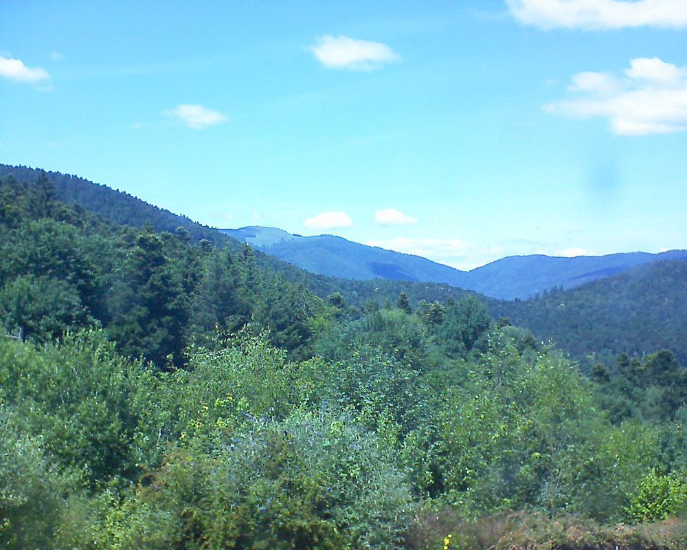 Le petit ballon vu depuis le Domaine Langmatt à Murbach le 26.06.2018 à 14:30 Le petit ballon (Alsace, Vosges) le 26.06.2018 à 14:30