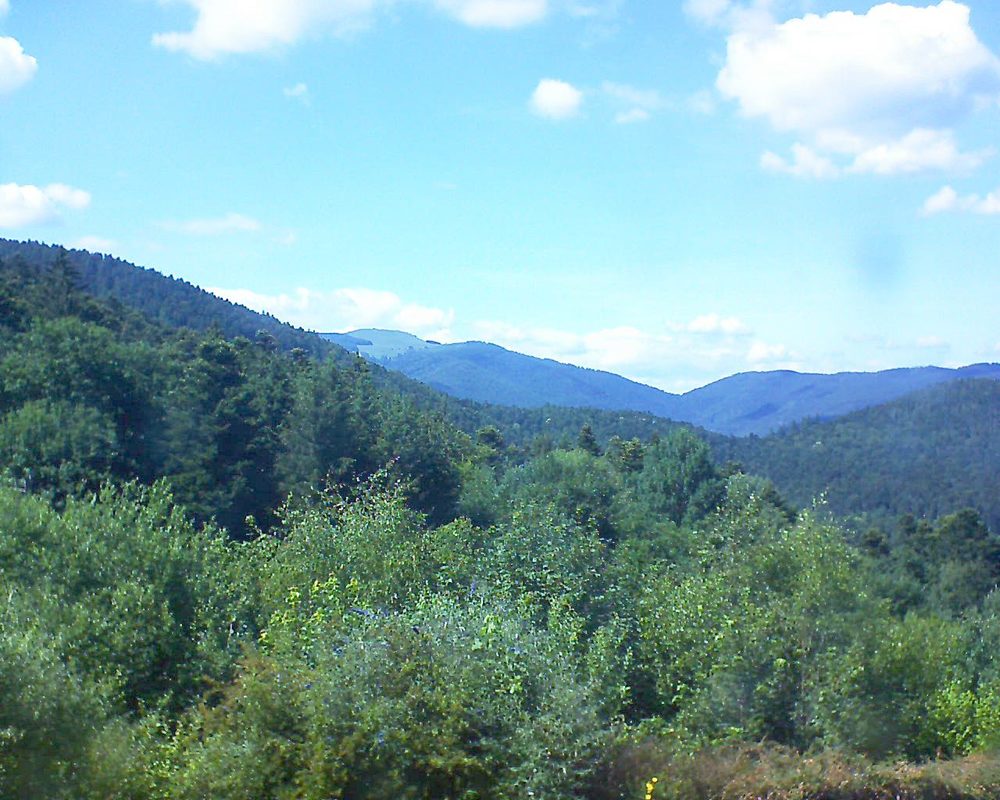 Le petit ballon vu depuis le Domaine Langmatt à Murbach le 26.06.2018 à 16:00 Le petit ballon (Alsace, Vosges) le 26.06.2018 à 16:00