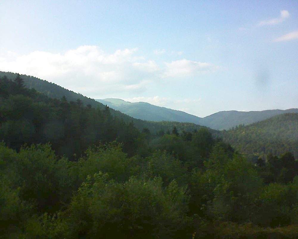 Le petit ballon vu depuis le Domaine Langmatt à Murbach le 26.06.2018 à 19:15 Le petit ballon (Alsace, Vosges) le 26.06.2018 à 19:15