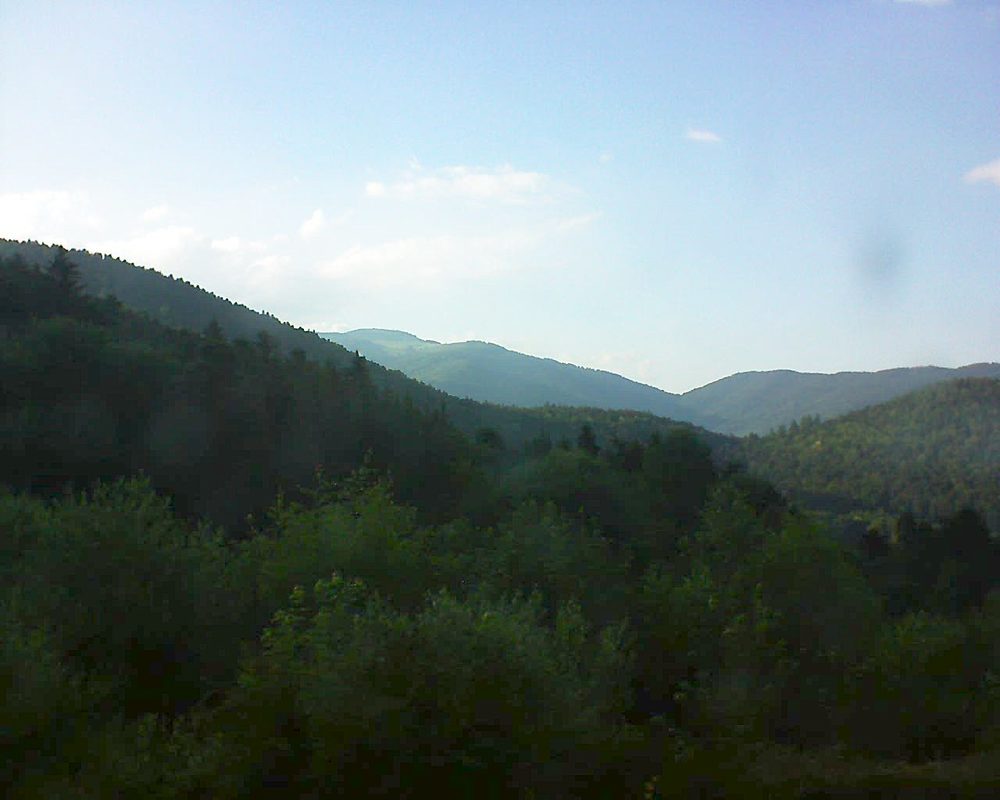 Le petit ballon vu depuis le Domaine Langmatt à Murbach le 26.06.2018 à 19:30 Le petit ballon (Alsace, Vosges) le 26.06.2018 à 19:30