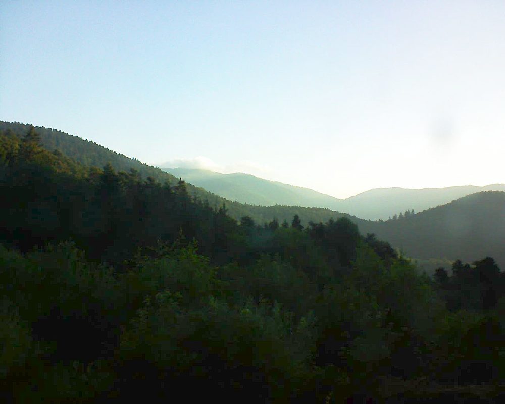 Le petit ballon vu depuis le Domaine Langmatt à Murbach le 27.06.2018 à 06:30 Le petit ballon (Alsace, Vosges) le 27.06.2018 à 06:30