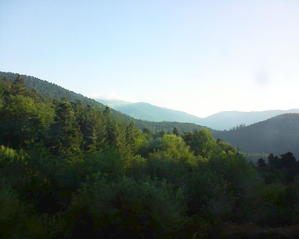 Le petit ballon vu depuis le Domaine Langmatt à Murbach le 27.06.2018 à 07:15 Le petit ballon (Alsace, Vosges) le 27.06.2018 à 07:15