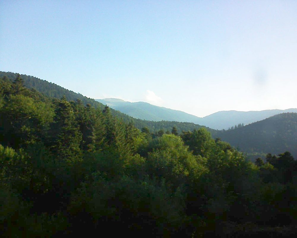Le petit ballon vu depuis le Domaine Langmatt à Murbach le 27.06.2018 à 07:30 Le petit ballon (Alsace, Vosges) le 27.06.2018 à 07:30