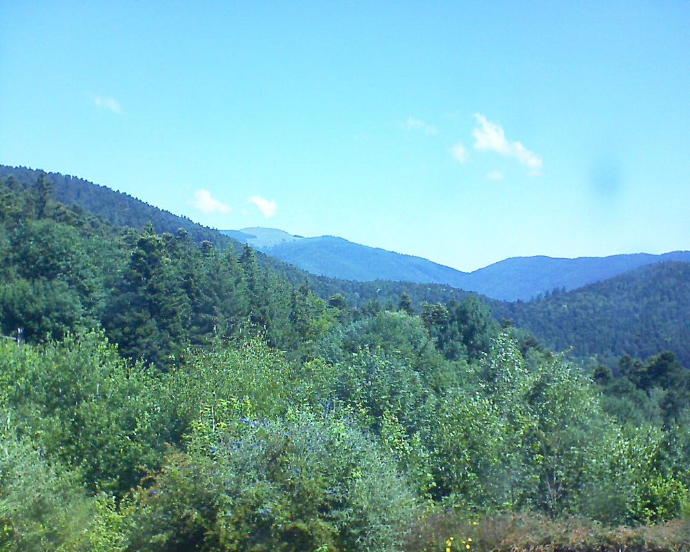 Le petit ballon vu depuis le Domaine Langmatt à Murbach le 27.06.2018 à 11:30 Le petit ballon (Alsace, Vosges) le 27.06.2018 à 11:30