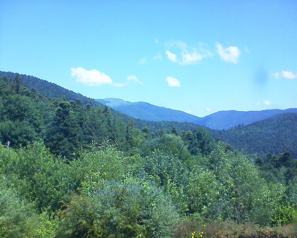 Le petit ballon vu depuis le Domaine Langmatt à Murbach le 27.06.2018 à 12:00 Le petit ballon (Alsace, Vosges) le 27.06.2018 à 12:00