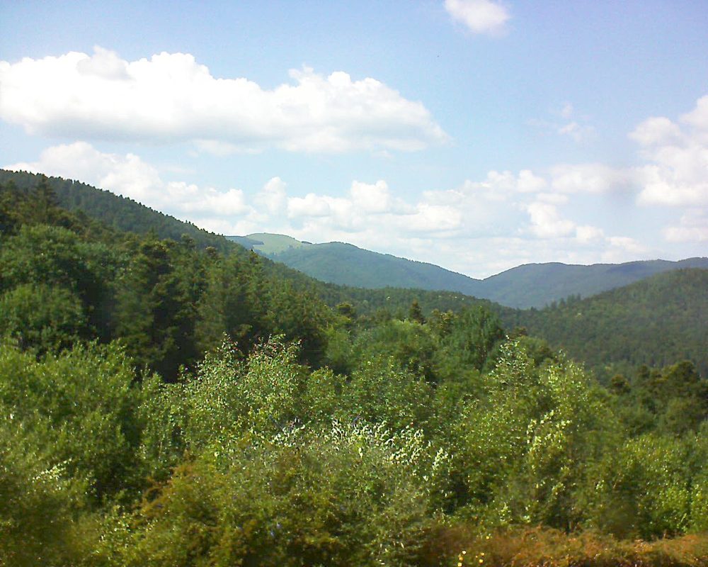 Le petit ballon vu depuis le Domaine Langmatt à Murbach le 27.06.2018 à 16:00 Le petit ballon (Alsace, Vosges) le 27.06.2018 à 16:00