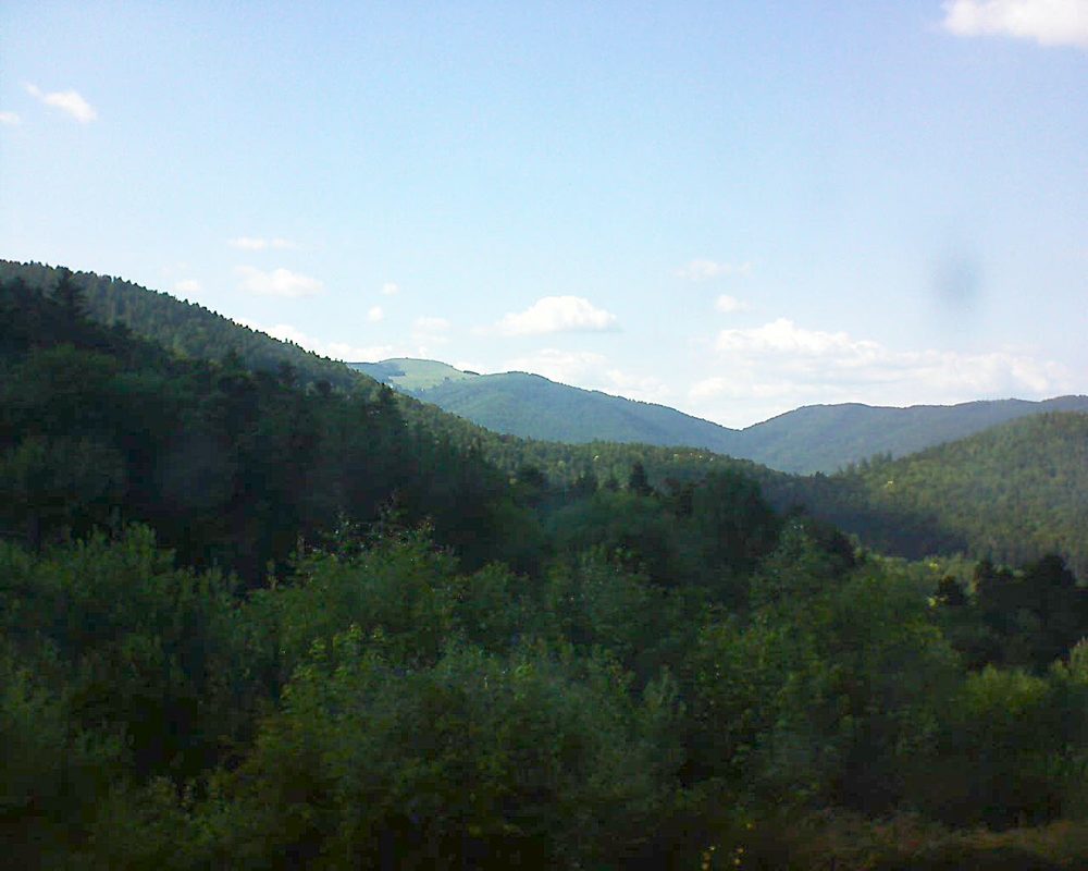 Le petit ballon vu depuis le Domaine Langmatt à Murbach le 27.06.2018 à 17:15 Le petit ballon (Alsace, Vosges) le 27.06.2018 à 17:15
