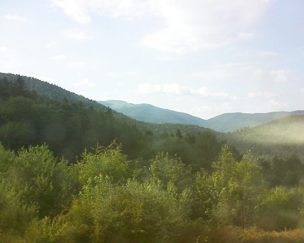 Le petit ballon vu depuis le Domaine Langmatt à Murbach le 27.06.2018 à 18:30 Le petit ballon (Alsace, Vosges) le 27.06.2018 à 18:30