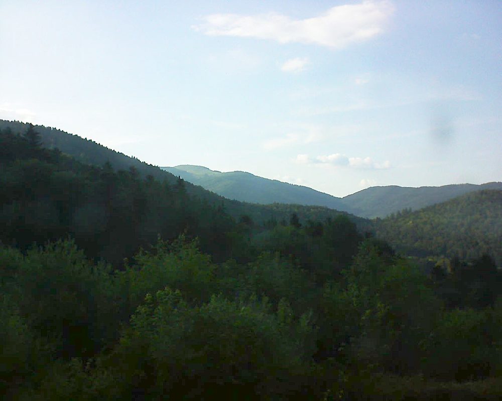Le petit ballon vu depuis le Domaine Langmatt à Murbach le 27.06.2018 à 19:30 Le petit ballon (Alsace, Vosges) le 27.06.2018 à 19:30