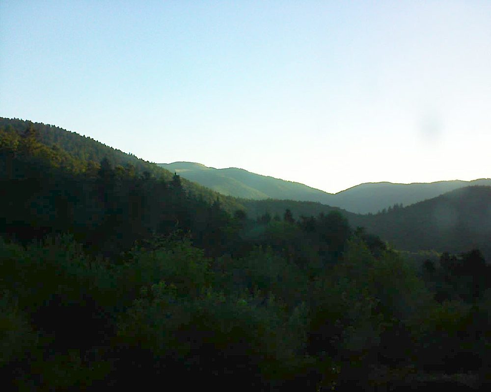 Le petit ballon vu depuis le Domaine Langmatt à Murbach le 28.06.2018 à 06:15 Le petit ballon (Alsace, Vosges) le 28.06.2018 à 06:15
