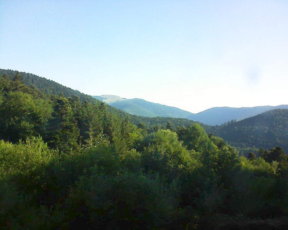 Le petit ballon vu depuis le Domaine Langmatt à Murbach le 28.06.2018 à 07:45 Le petit ballon (Alsace, Vosges) le 28.06.2018 à 07:45