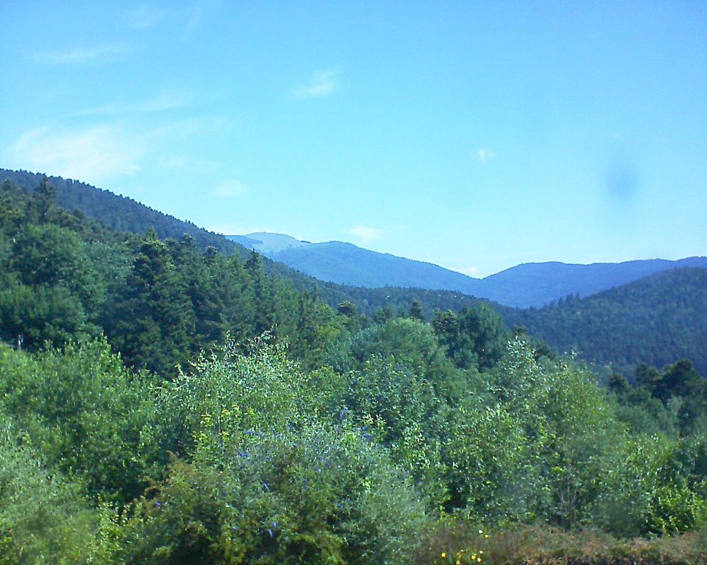 Le petit ballon vu depuis le Domaine Langmatt à Murbach le 28.06.2018 à 11:00 Le petit ballon (Alsace, Vosges) le 28.06.2018 à 11:00
