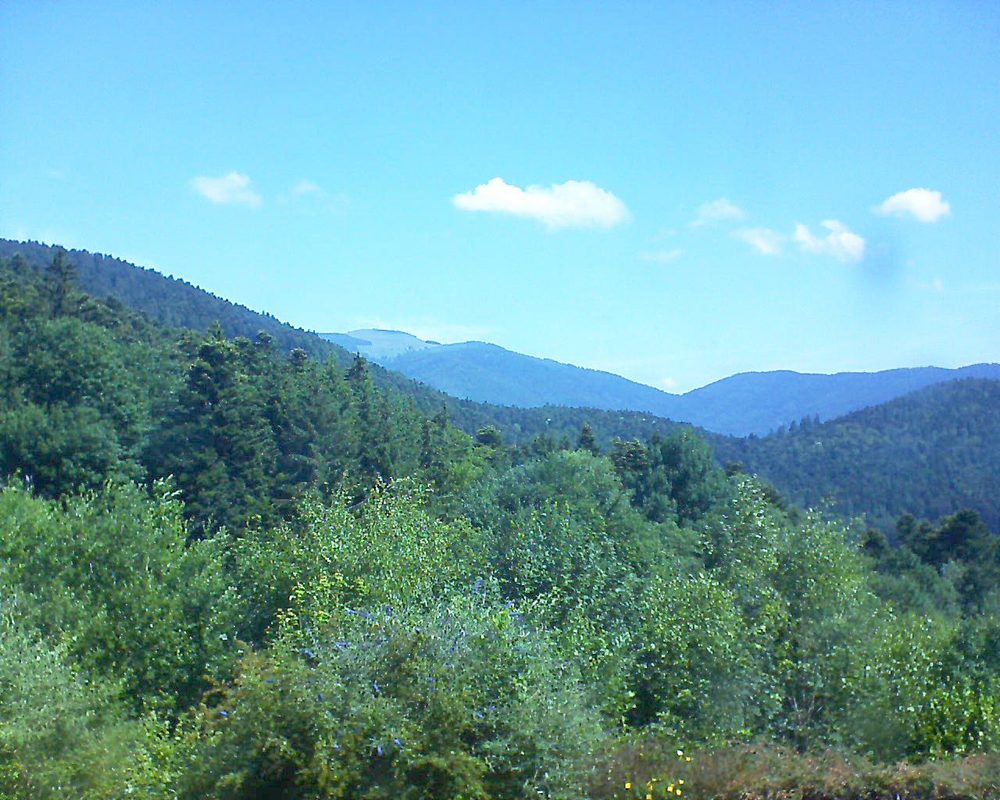Le petit ballon vu depuis le Domaine Langmatt à Murbach le 28.06.2018 à 11:15 Le petit ballon (Alsace, Vosges) le 28.06.2018 à 11:15