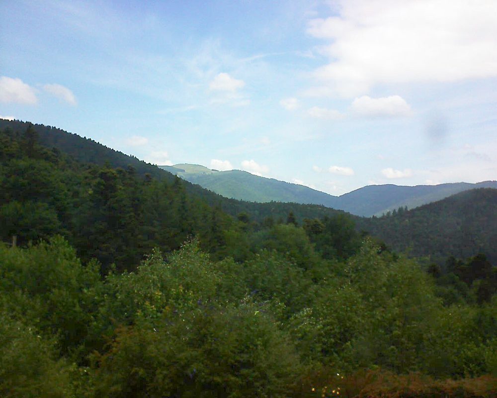 Le petit ballon vu depuis le Domaine Langmatt à Murbach le 28.06.2018 à 12:15 Le petit ballon (Alsace, Vosges) le 28.06.2018 à 12:15