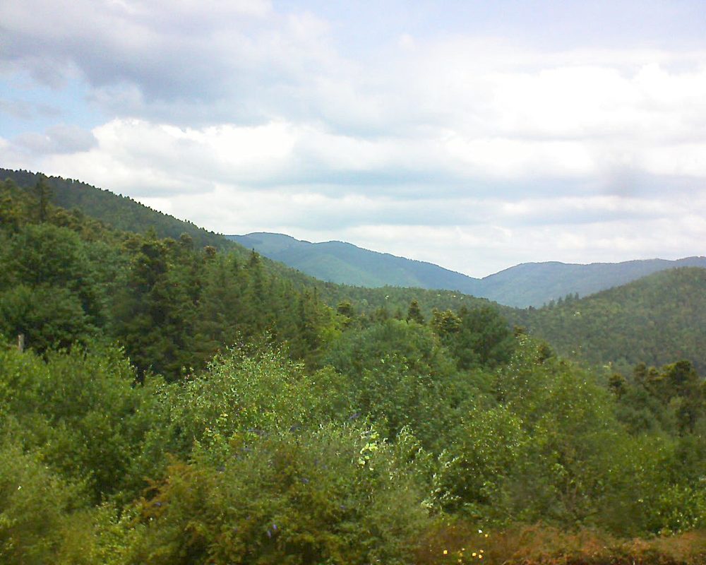 Le petit ballon vu depuis le Domaine Langmatt à Murbach le 28.06.2018 à 13:00 Le petit ballon (Alsace, Vosges) le 28.06.2018 à 13:00