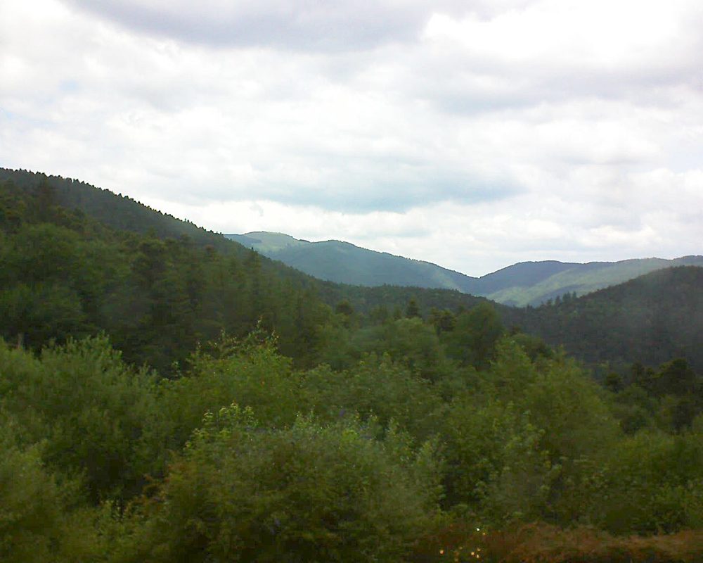 Le petit ballon vu depuis le Domaine Langmatt à Murbach le 28.06.2018 à 14:30 Le petit ballon (Alsace, Vosges) le 28.06.2018 à 14:30
