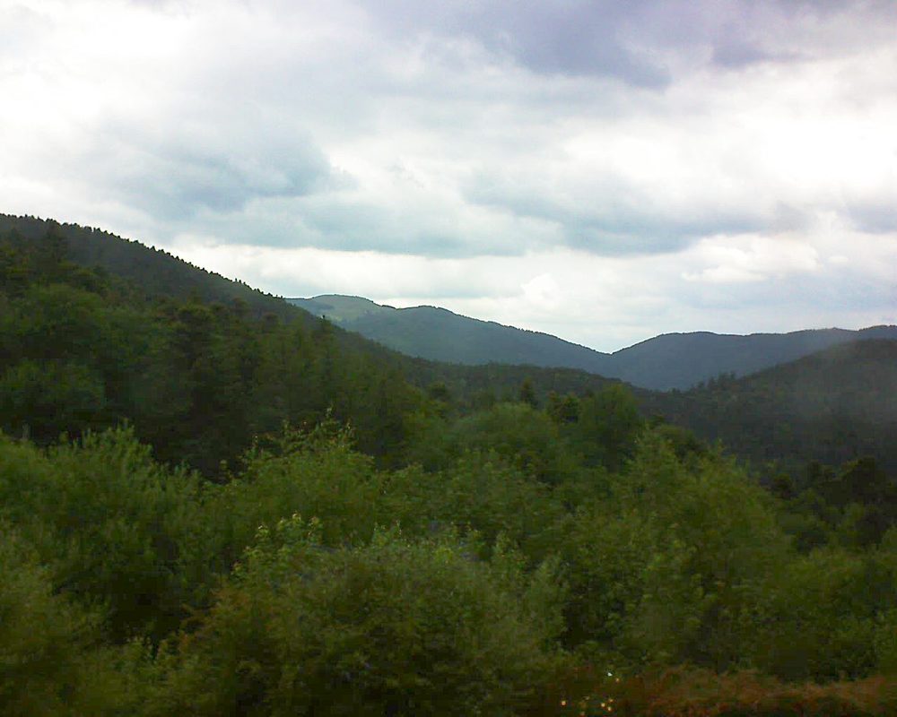 Le petit ballon vu depuis le Domaine Langmatt à Murbach le 28.06.2018 à 14:45 Le petit ballon (Alsace, Vosges) le 28.06.2018 à 14:45